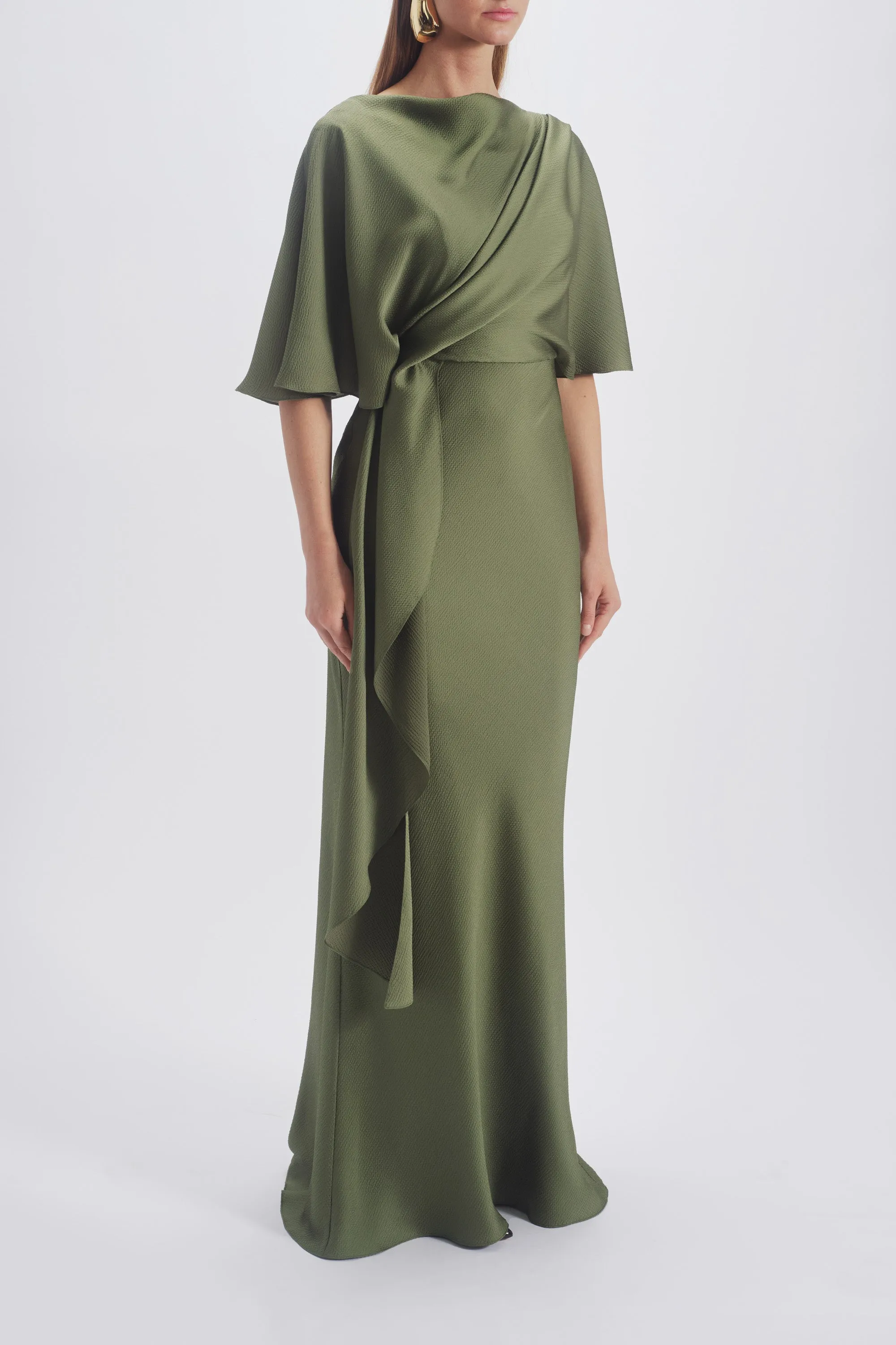 Cascading Drape Dress sold by Amsale product image thumbnail 5