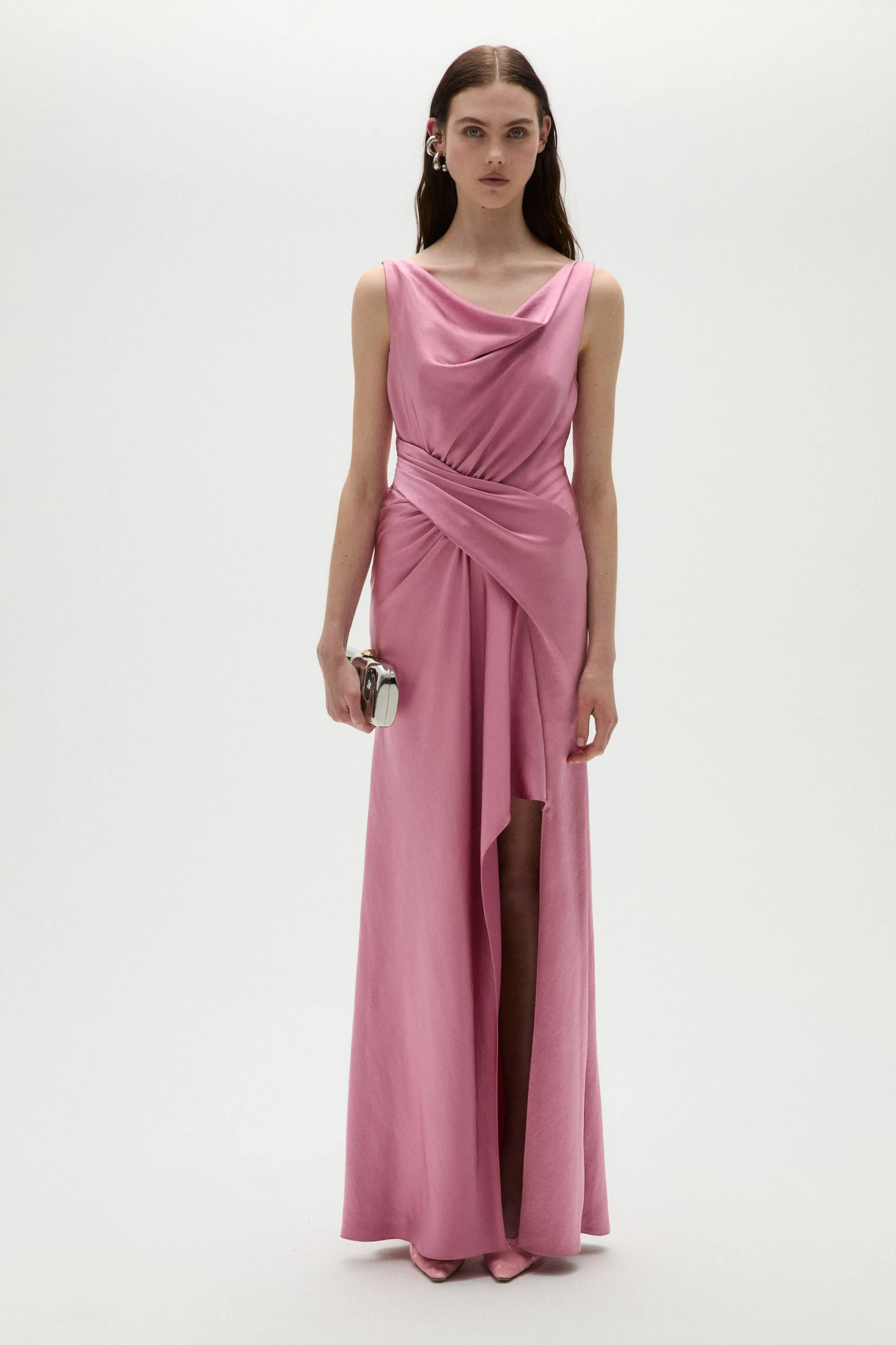Satin Draped Gown sold by Amsale