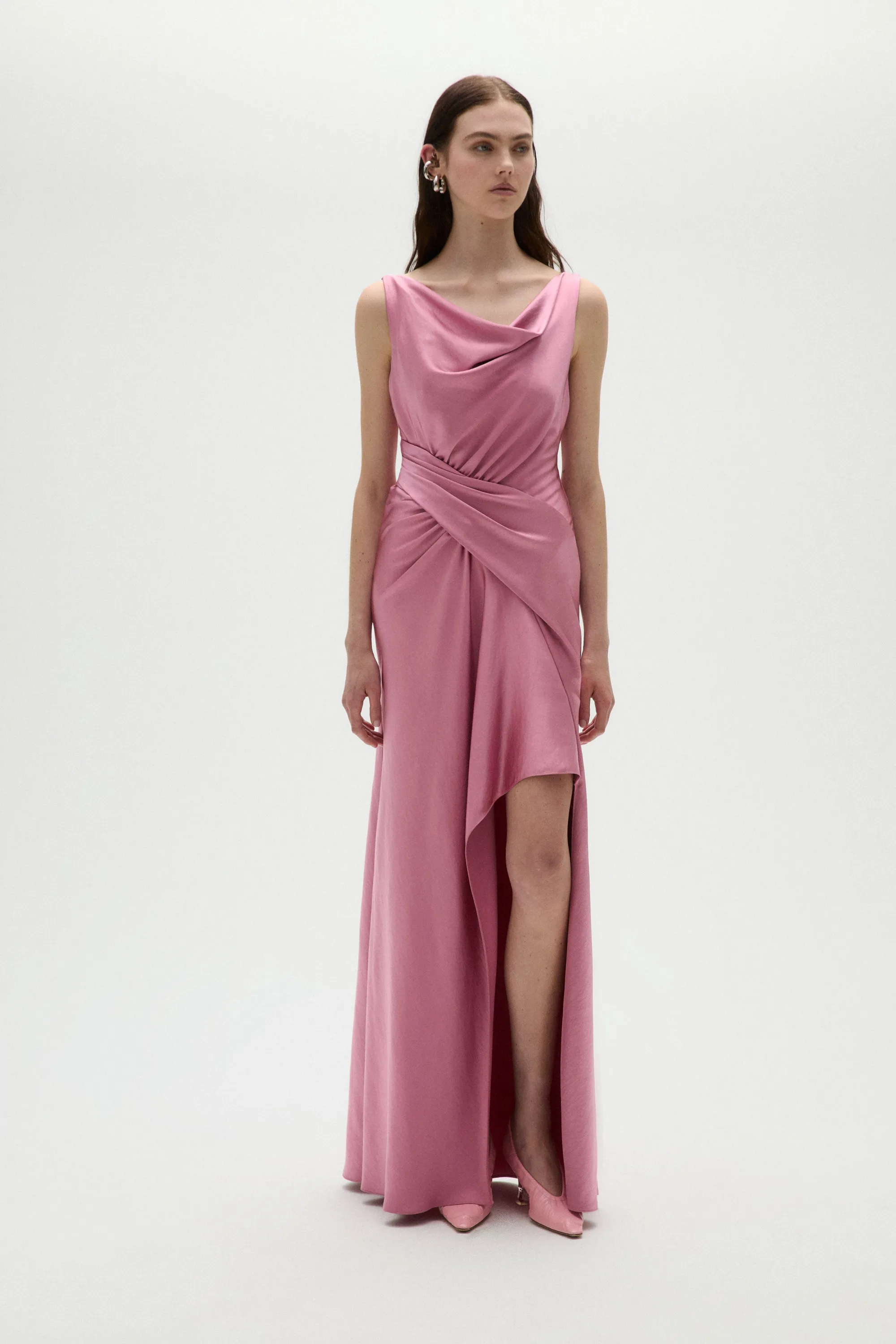 Satin Draped Gown sold by Amsale product image thumbnail 4