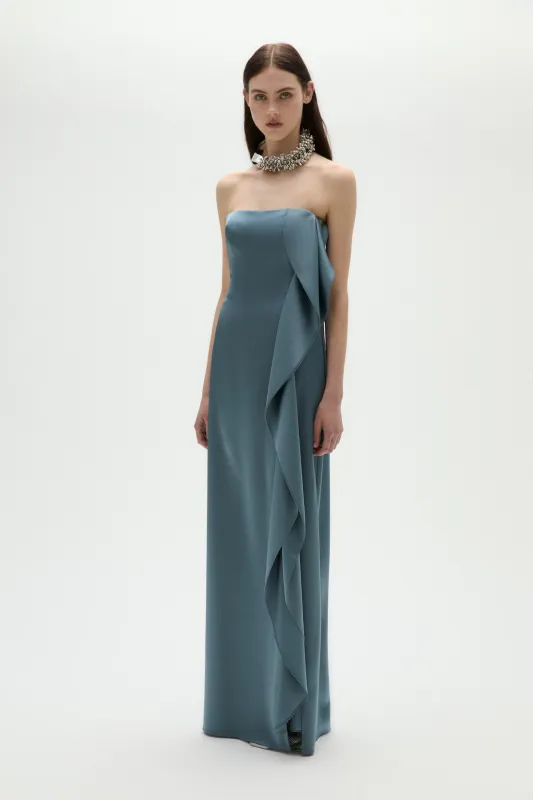 Satin Cascade Gown sold by Amsale