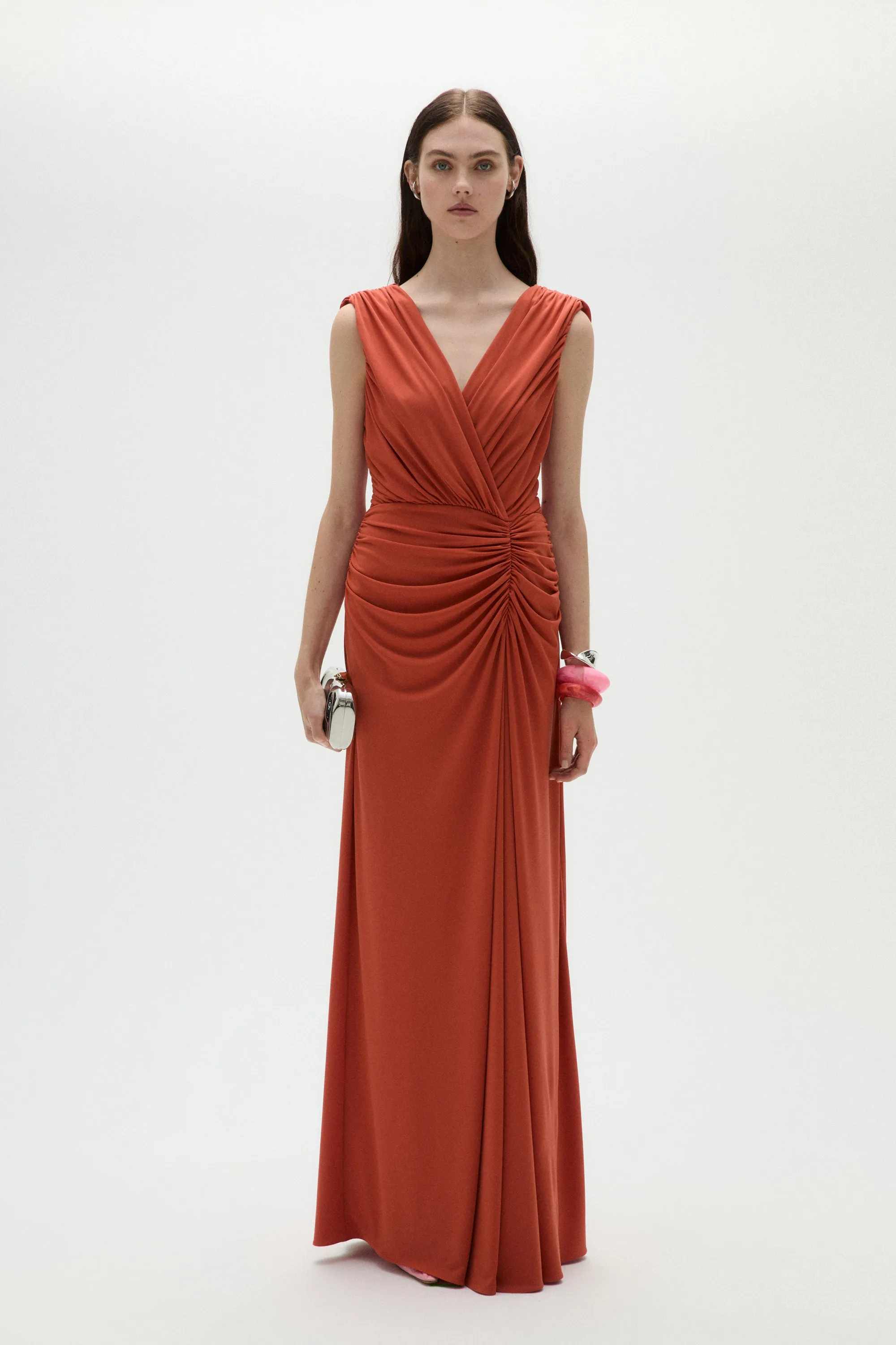 Printed Satin Jersey Dress sold by Amsale