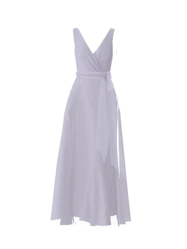 Bodice(Ava), Skirt(Cerisa),Belt(Sash), lilac sold by Amsale