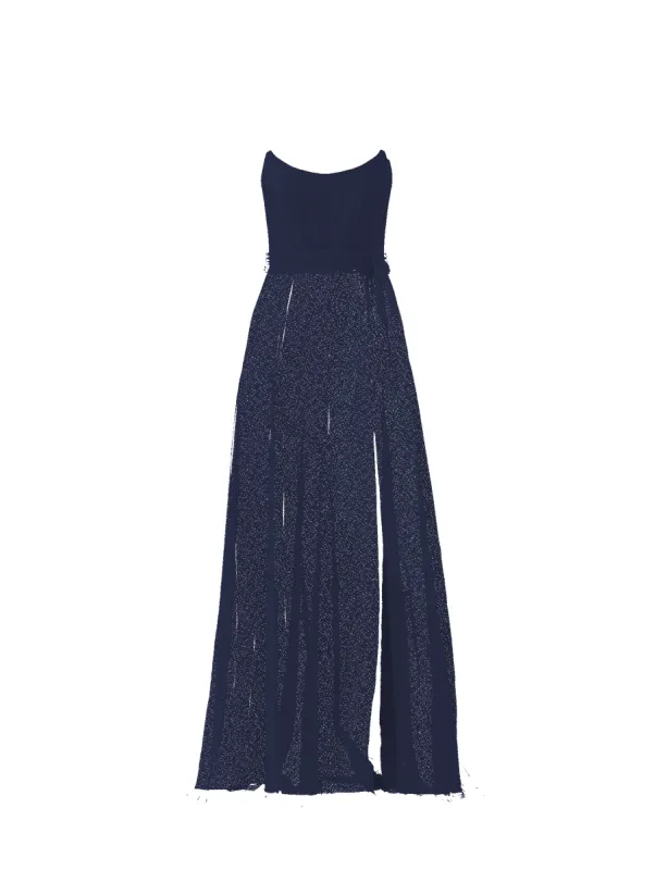 Bodice(Campbell), Skirt(Arabella),Belt(Sash), french-blue sold by Amsale