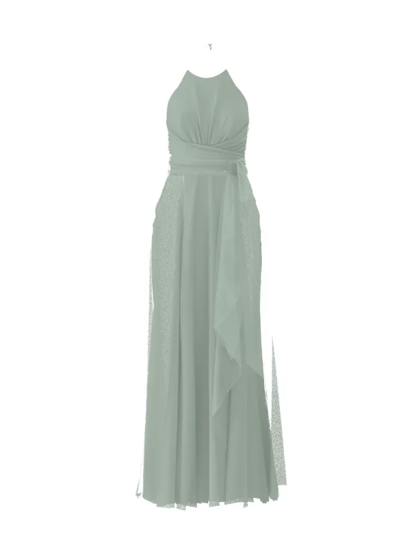 Bodice(Jayla), Skirt(Jaycie),Belt(Sash), sage sold by Amsale