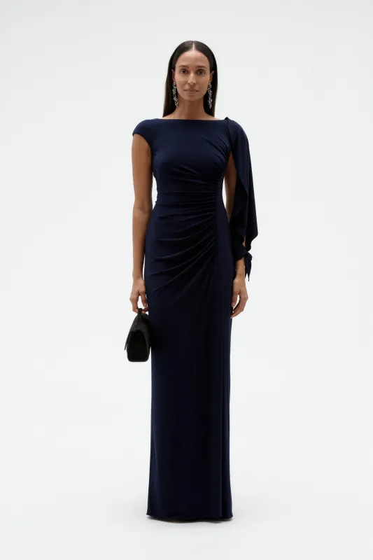 Cap Sleeve Jersey Gown made by Amsale