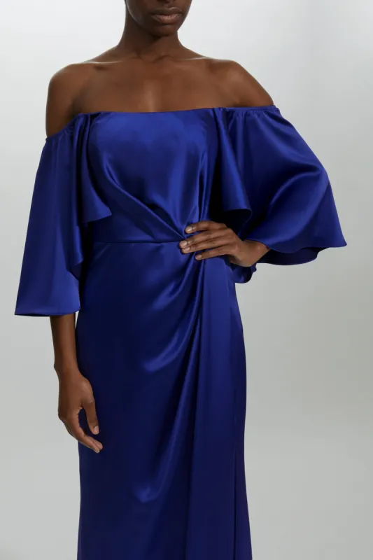 Off-the-Shoulder Cape Gown sold by Amsale