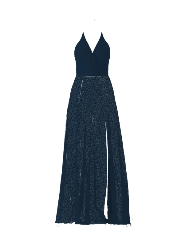 Bodice(Carmelle), Skirt(Arabella), navy sold by Amsale