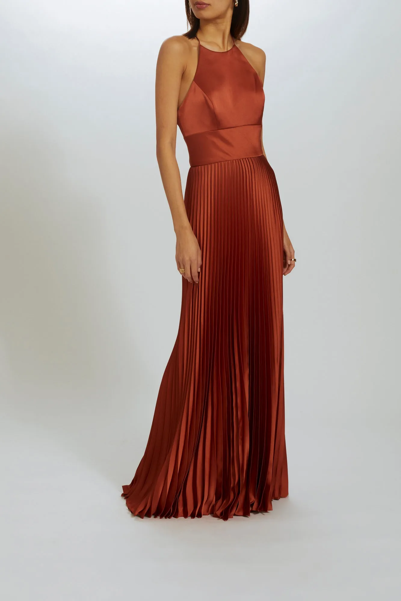 P519S - Sunburst Pleated Gown sold by Amsale product image thumbnail 4
