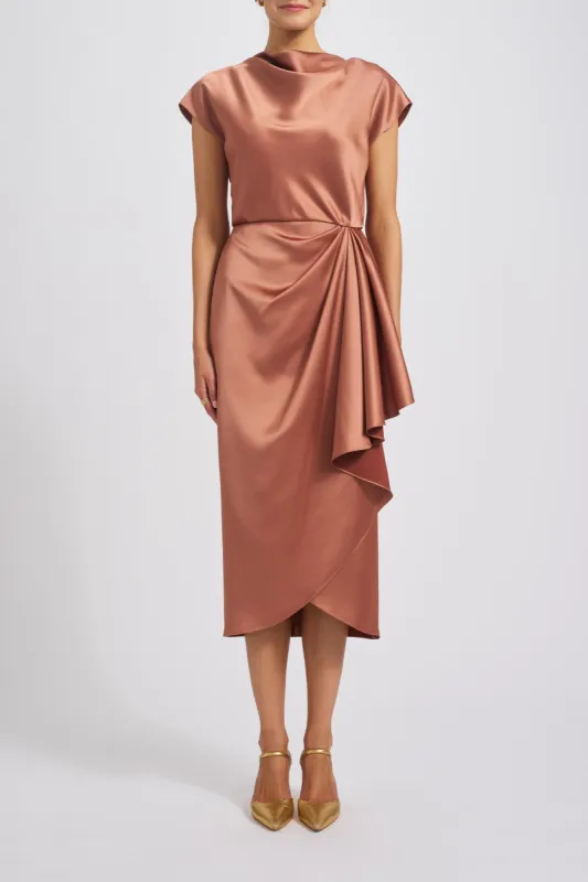 Fluid Satin Cowl Dress sold by Amsale
