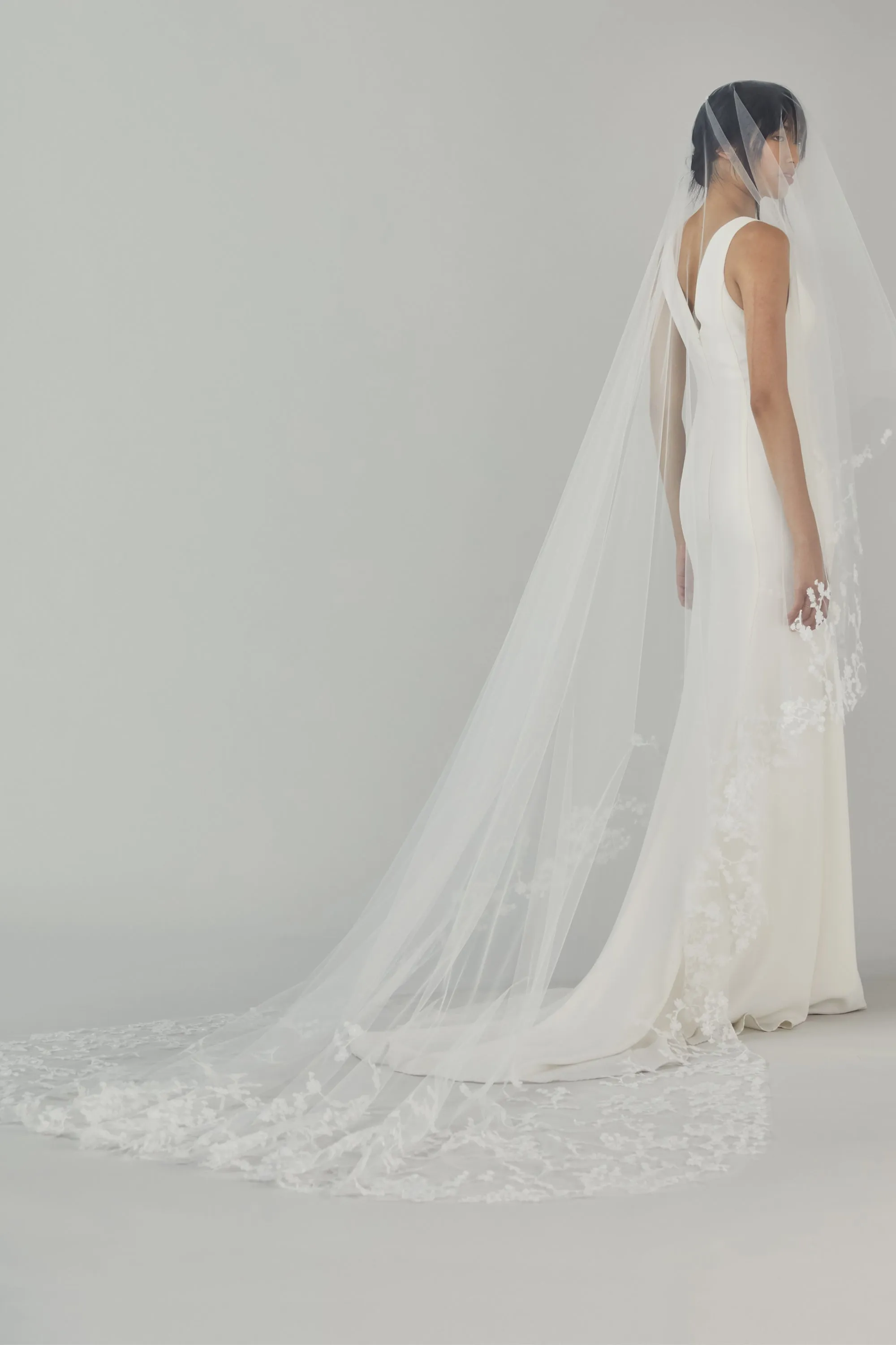 Sakura Blossoms Butterfly Veil sold by Amsale product image thumbnail 2