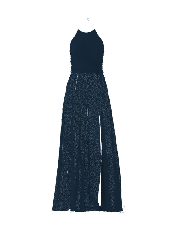Bodice(Jayla), Skirt(Arabella),Belt(Sash), navy sold by Amsale