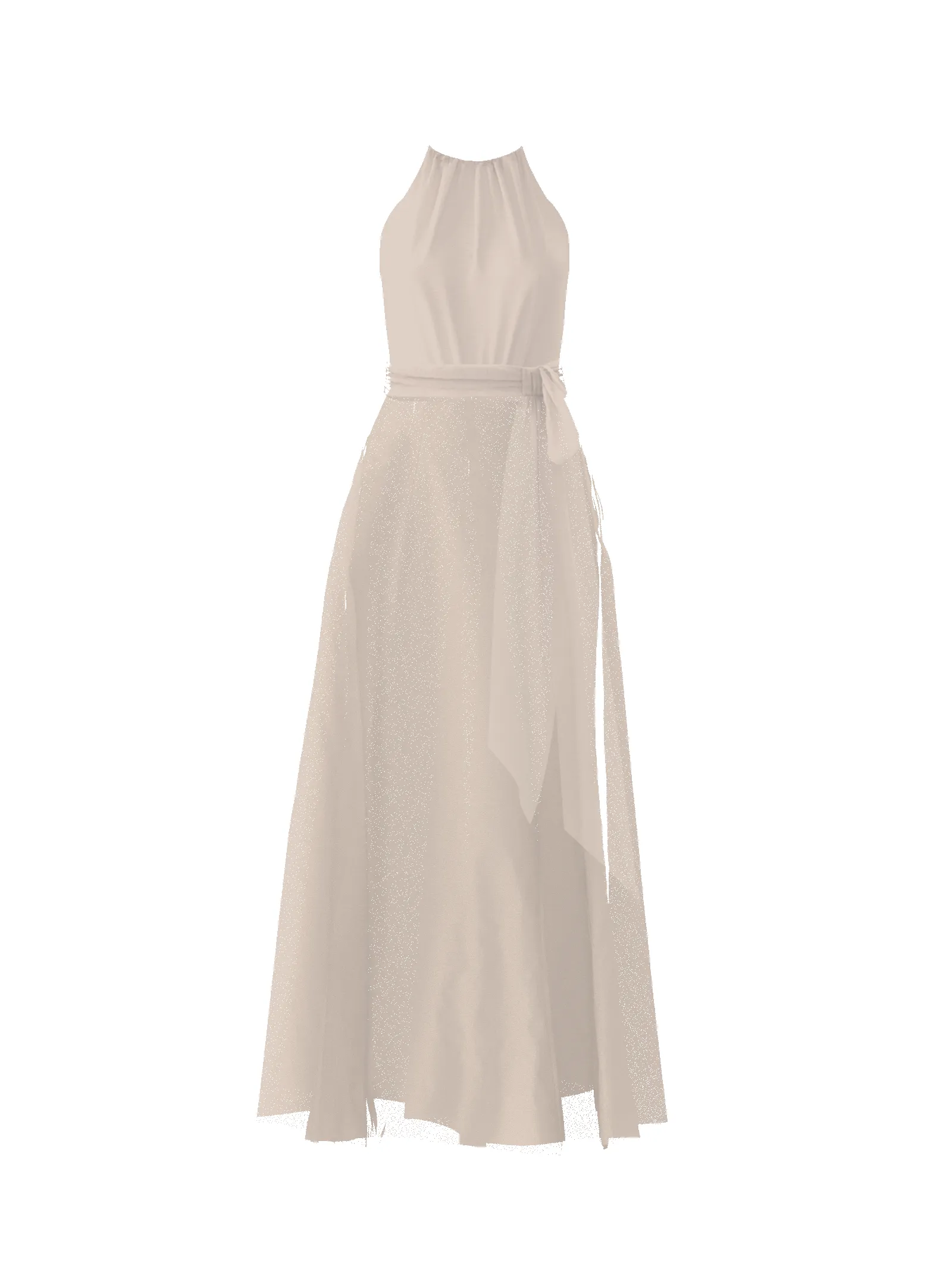 Bodice(Kyra), Skirt(Cerisa),Belt(Sash), fawn sold by Amsale