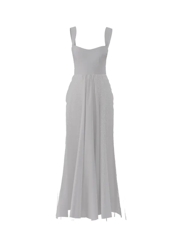 Bodice(Alexis), Skirt(Justine), platinum sold by Amsale