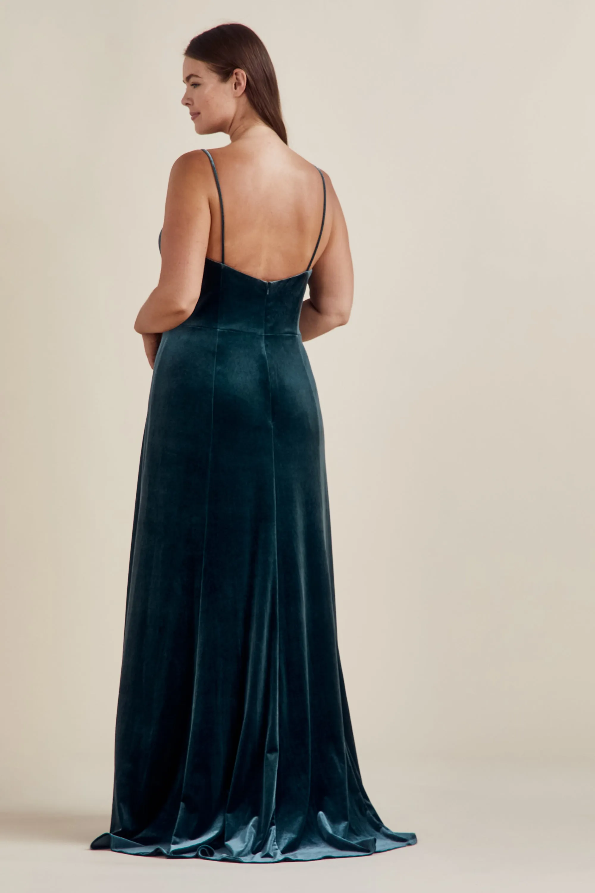 Cali - Velvet Scoop Neck Dress sold by Amsale product image thumbnail 4