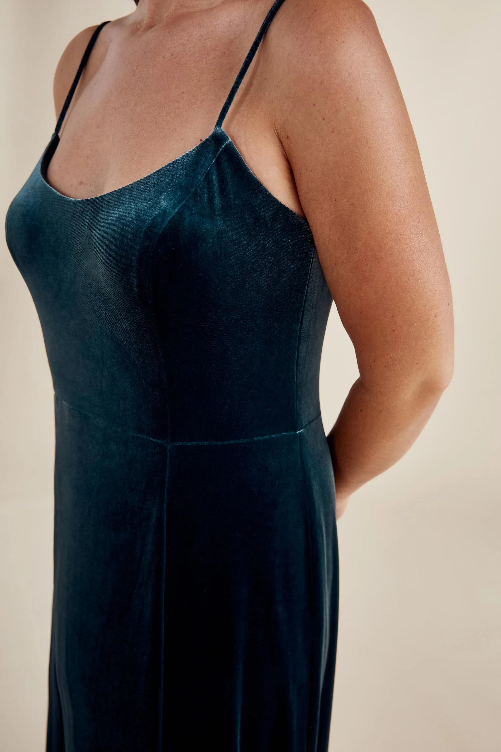 Cali - Velvet Scoop Neck Dress sold by Amsale product image thumbnail 5