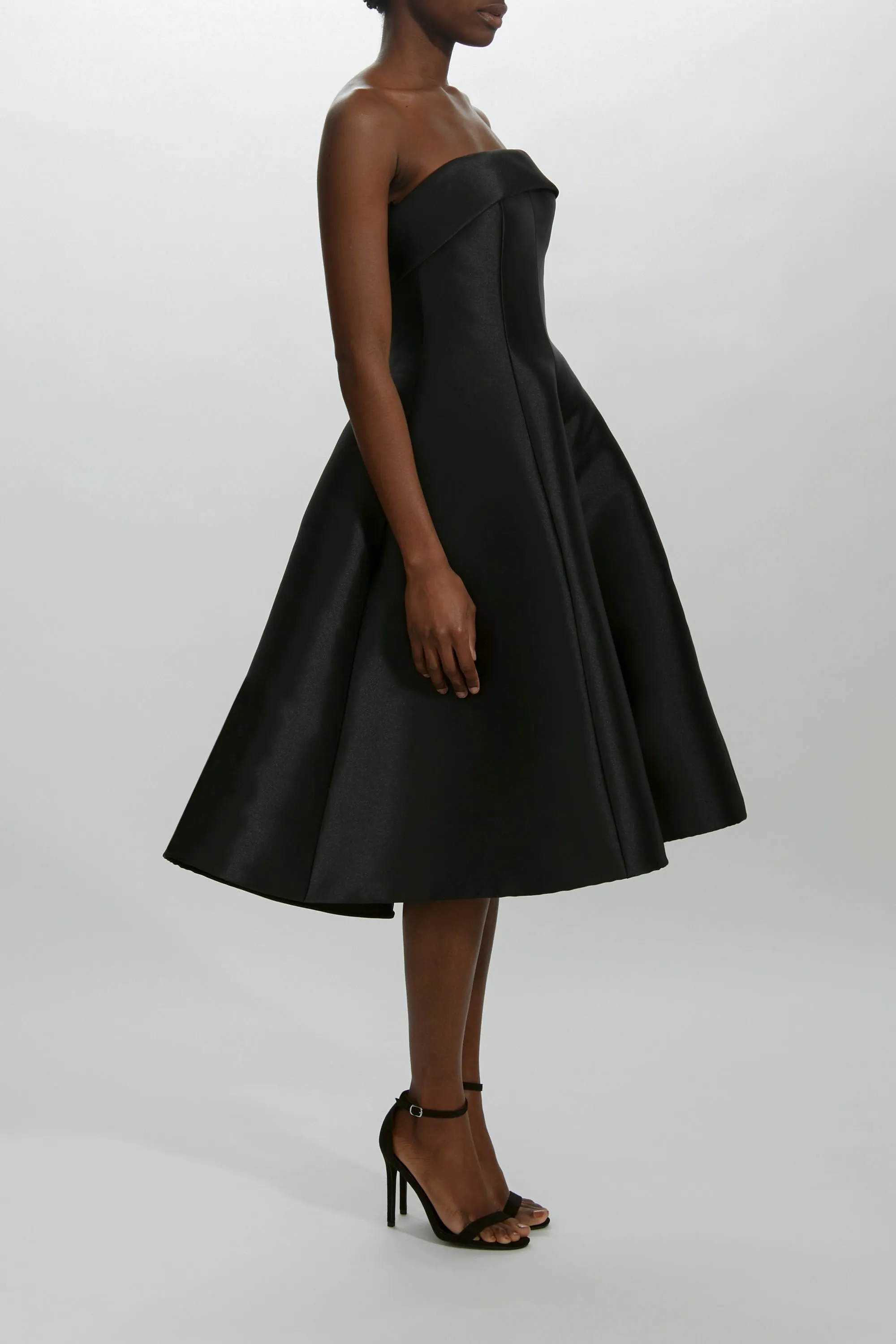 Mikado Foldover Strapless Dress sold by Amsale product image thumbnail 2