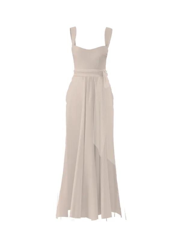 Bodice(Alexis), Skirt(Justine),Belt(Sash), fawn sold by Amsale