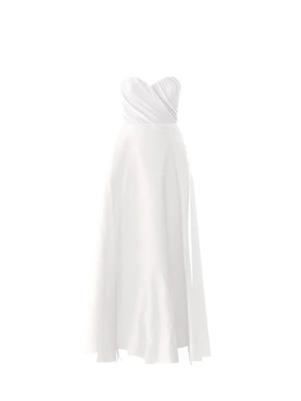 Bodice(Jaycie), Skirt(Cerisa), white sold by Amsale