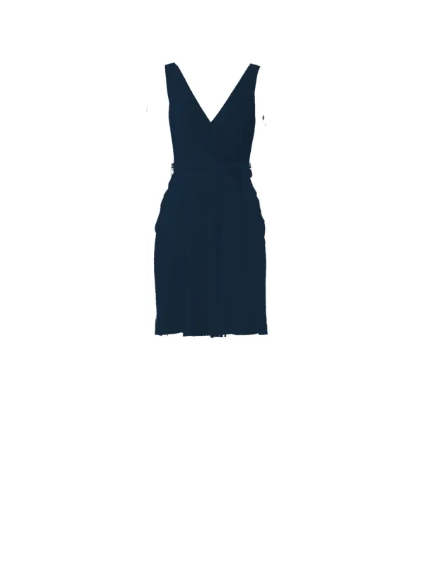 Bodice(Ava), Skirt(Carla),Belt(Sash), navy sold by Amsale