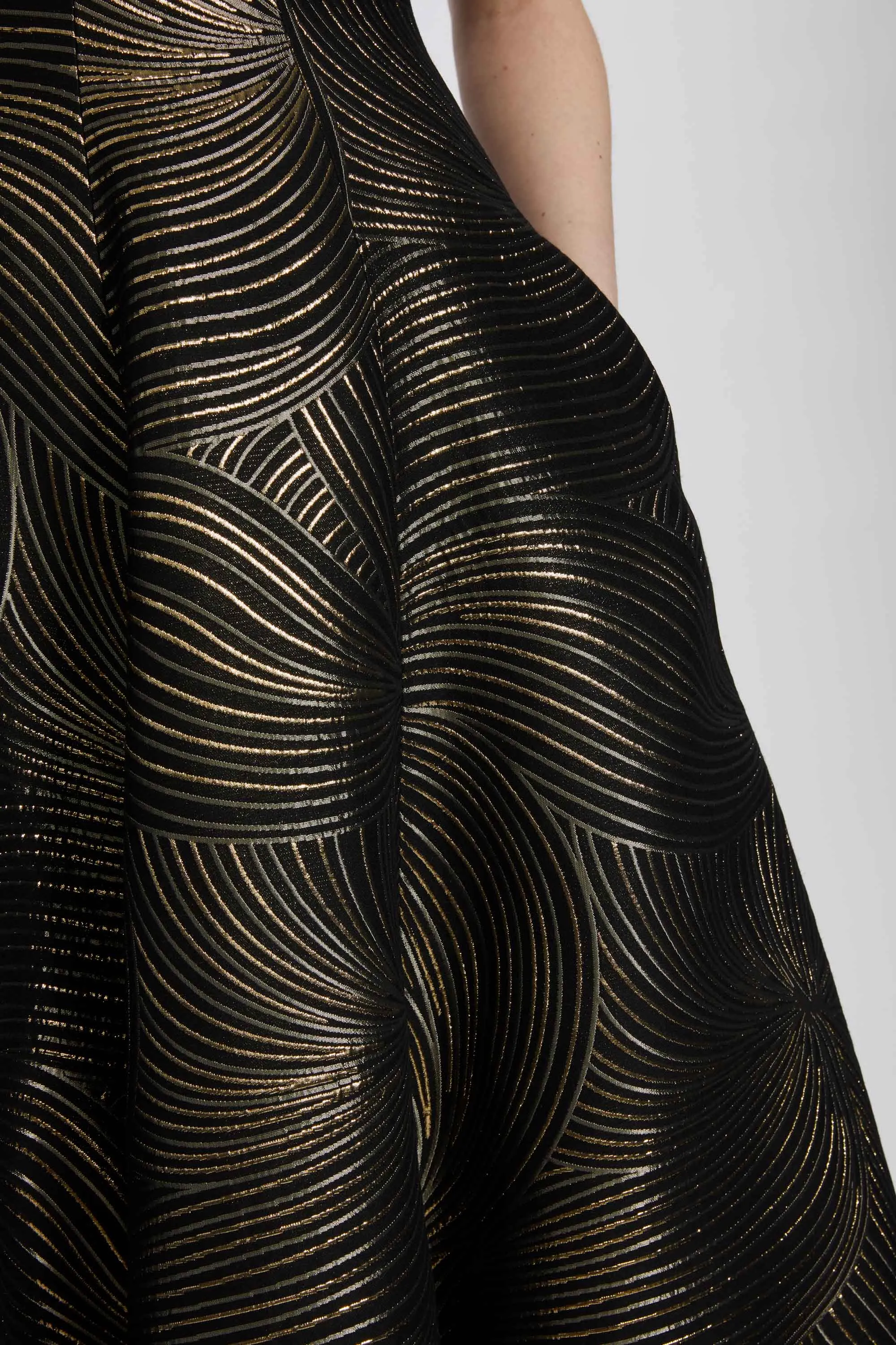 Metallic Jacquard A-line Gown sold by Amsale product image thumbnail 4