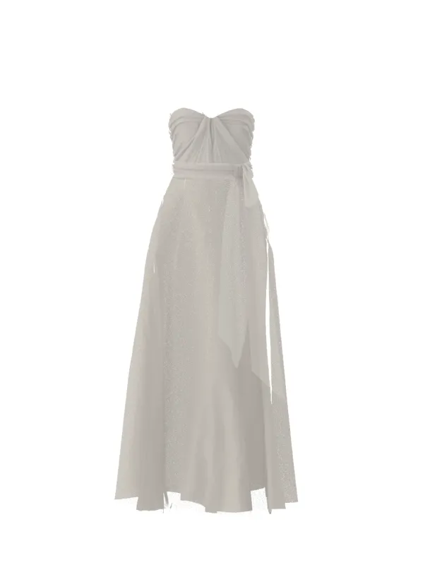 Bodice(Cerisa), Skirt(Cerisa),Belt(Sash), dove sold by Amsale