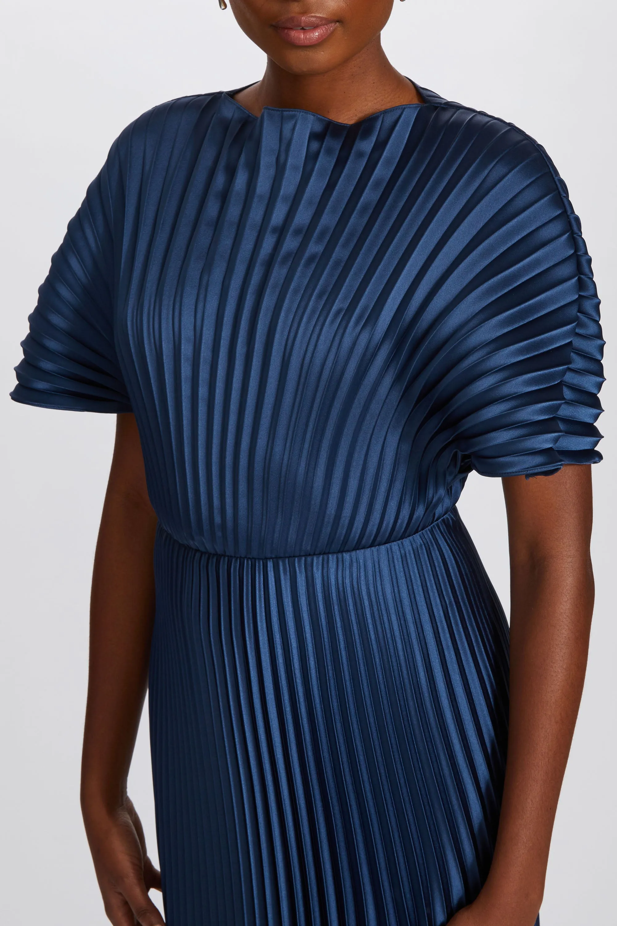 P629S - Sunburst Pleated Dress sold by Amsale product image thumbnail 2