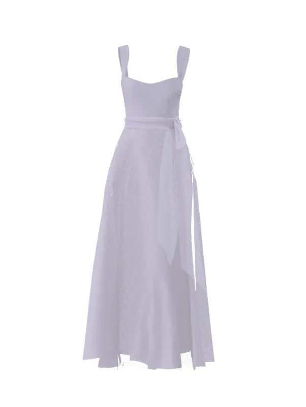 Bodice(Alexis), Skirt(Cerisa),Belt(Sash), lilac sold by Amsale