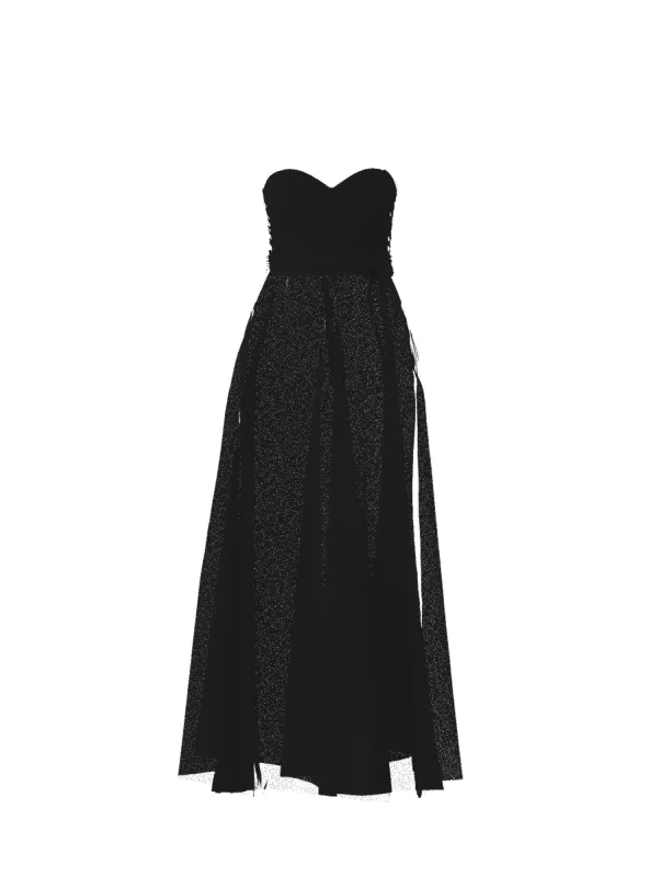 Bodice(Jaycie), Skirt(Cerisa),Belt(Sash), black sold by Amsale
