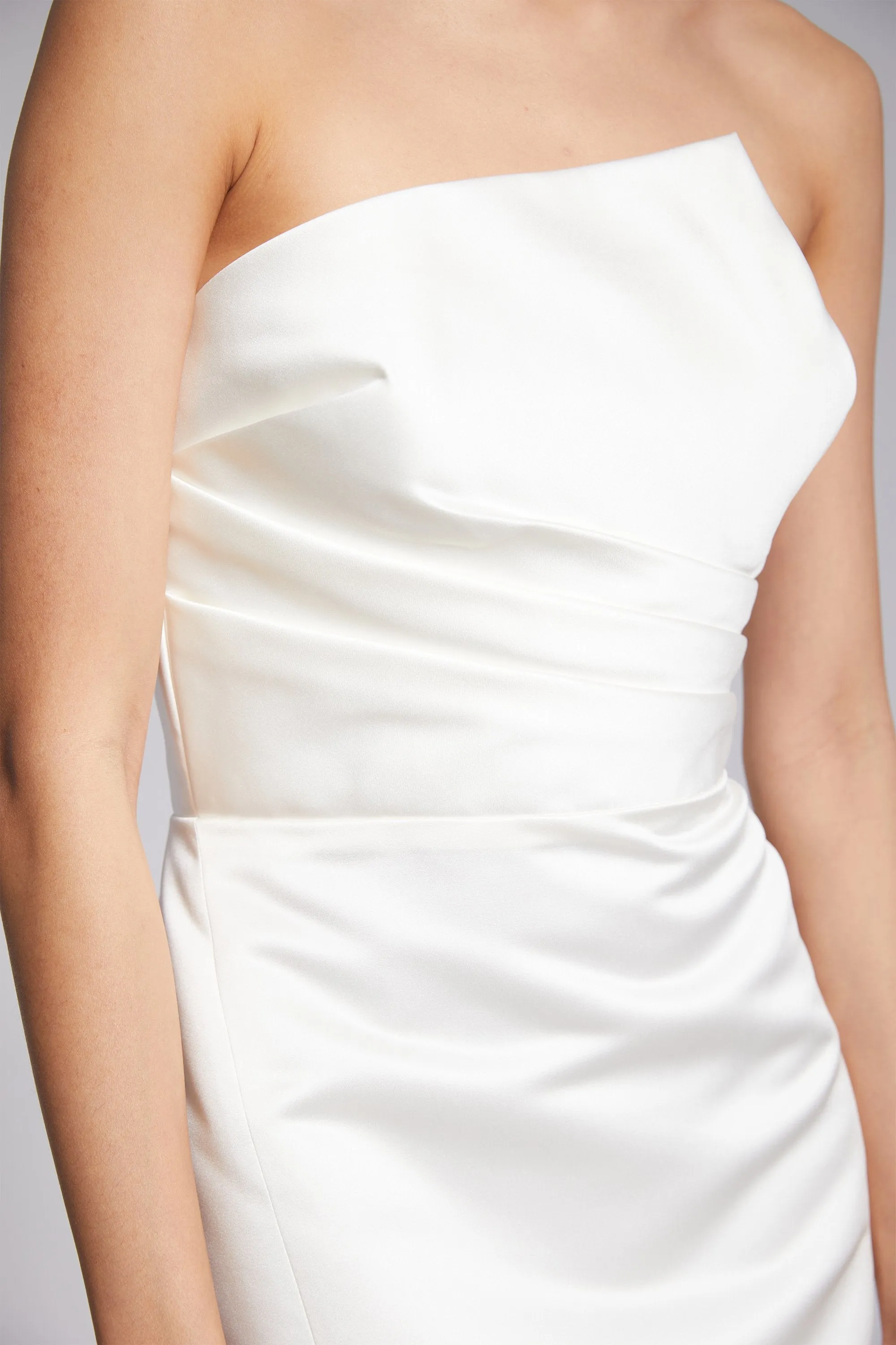 LW184 - Strapless slim dress - Ivory sold by Amsale
