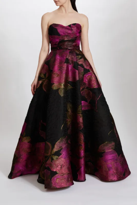 P575 - Fuchsia-Black sold by Amsale
