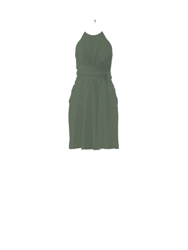 Bodice(Jayla), Skirt(Carla),Belt(Sash), olive sold by Amsale