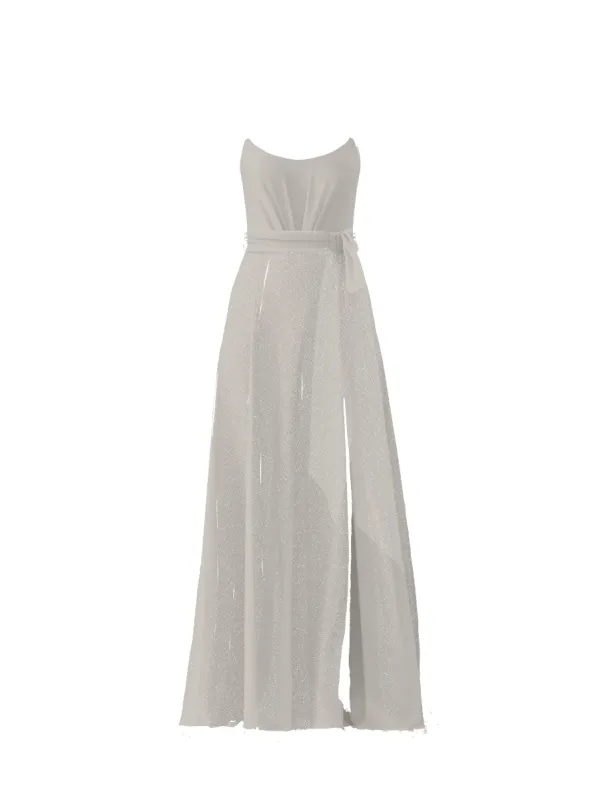 Bodice(Campbell), Skirt(Arabella),Belt(Sash), dove sold by Amsale