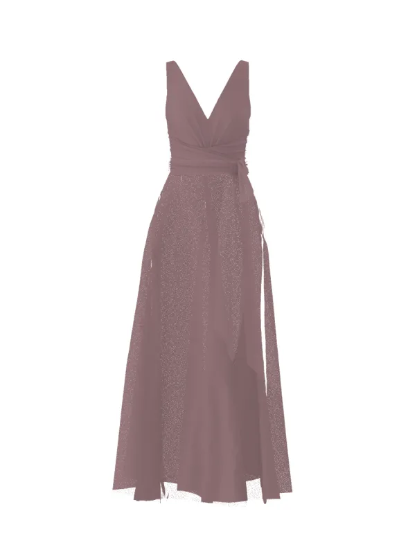 Bodice(Justine), Skirt(Cerisa),Belt(Sash), mauve sold by Amsale