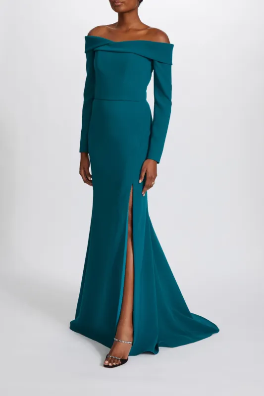 P625 - Crepe Off-the-Shoulder Gown sold by Amsale