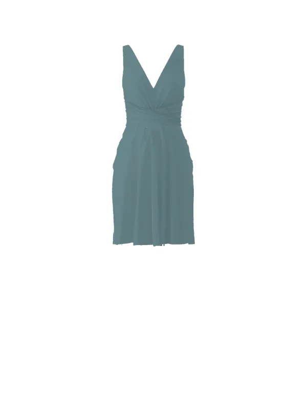 Bodice(Justine), Skirt(Carla), teal sold by Amsale