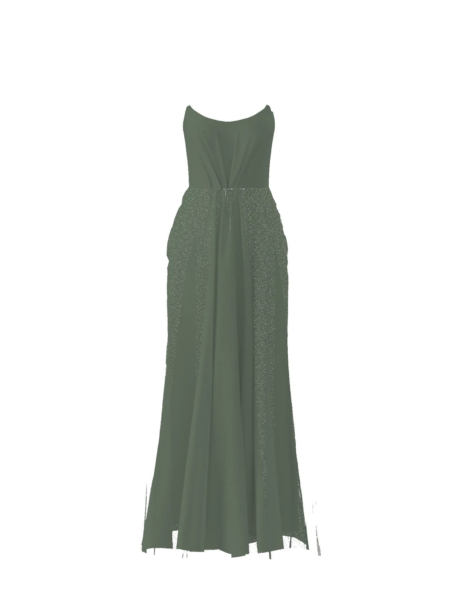 Bodice(Campbell), Skirt(Justine), olive sold by Amsale