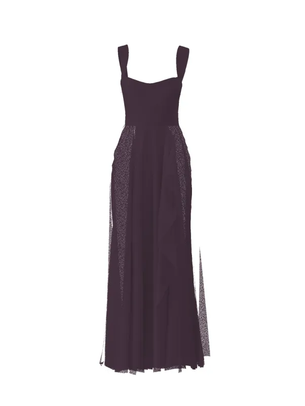 Bodice(Alexis), Skirt(Jaycie), plum sold by Amsale