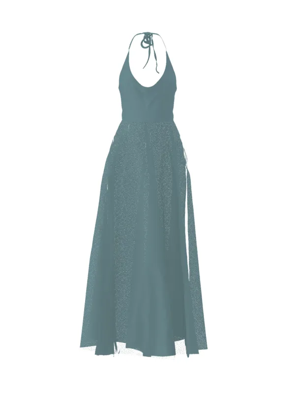 Bodice(Daryn), Skirt(Cerisa), teal sold by Amsale