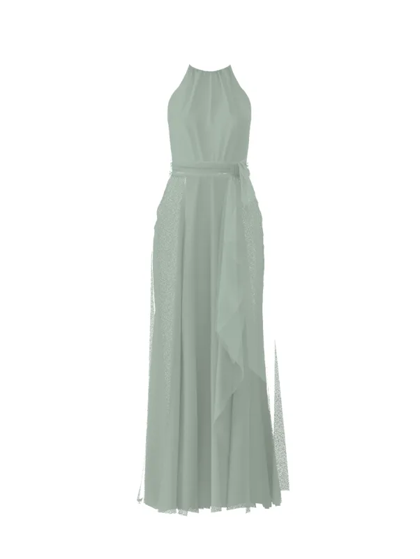Bodice(Kyra), Skirt(Jaycie),Belt(Sash), sage sold by Amsale