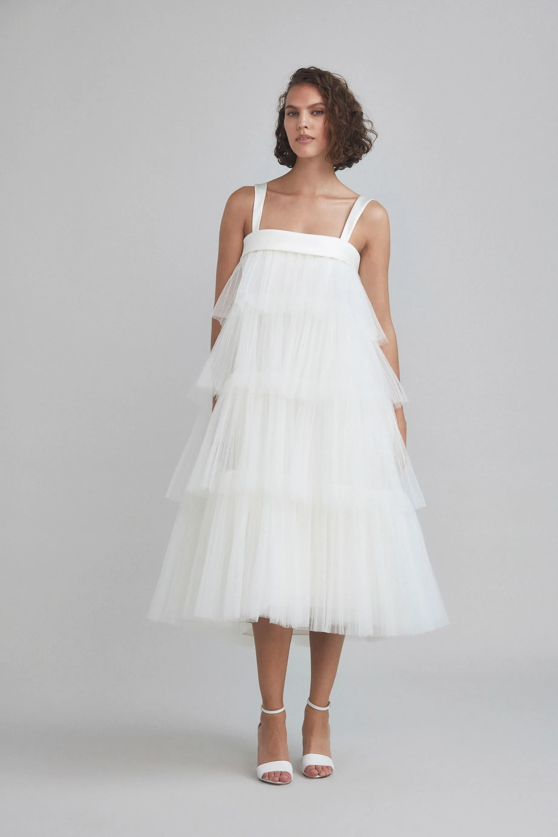Tulle Trapeze Dress sold by Amsale product image thumbnail 2