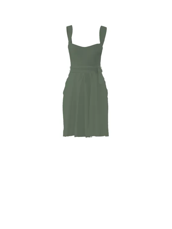 Bodice(Alexis), Skirt(Carla),Belt(Sash), olive sold by Amsale