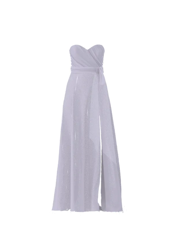 Bodice(Jaycie), Skirt(Arabella),Belt(Sash), lilac sold by Amsale