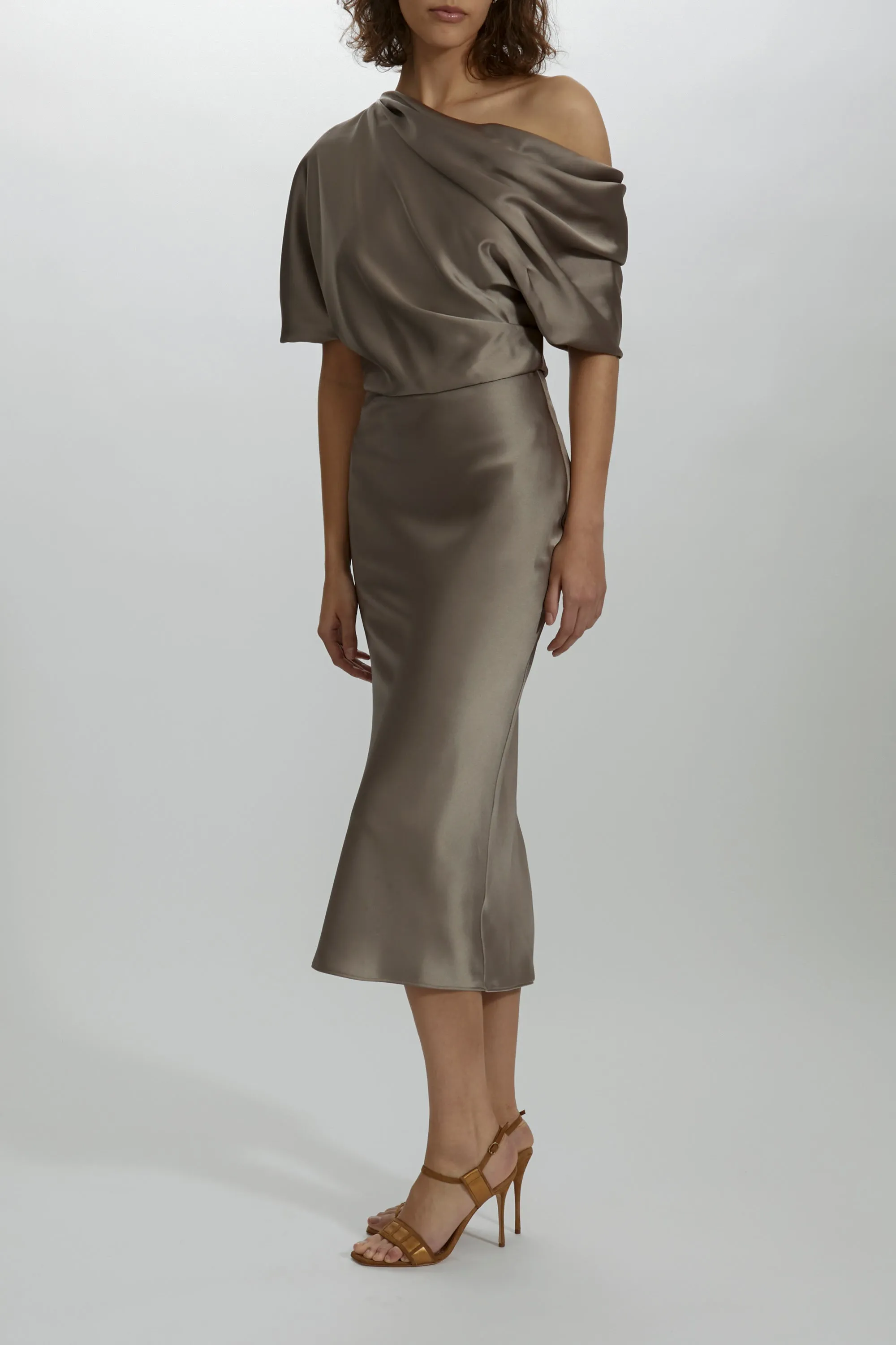 The Slouch Slim Midi Dress sold by Amsale product image thumbnail 3