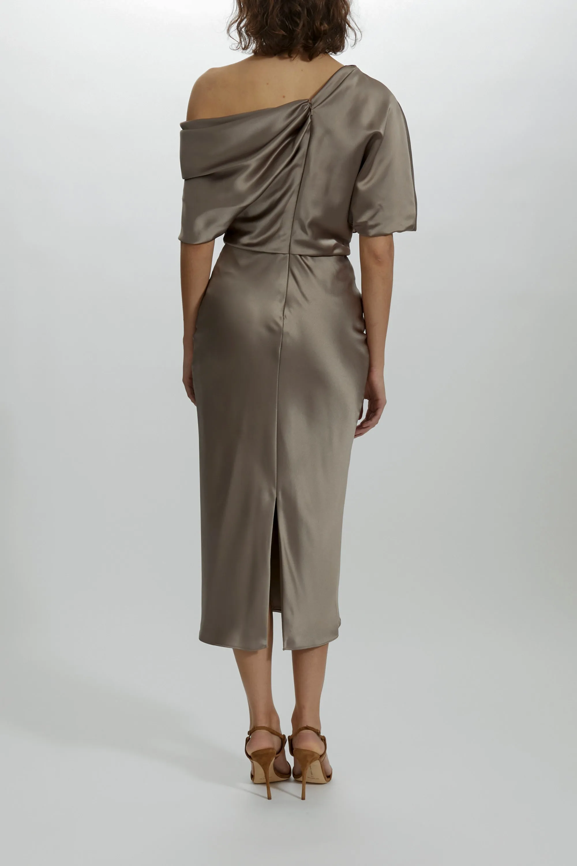 The Slouch Slim Midi Dress sold by Amsale product image thumbnail 4