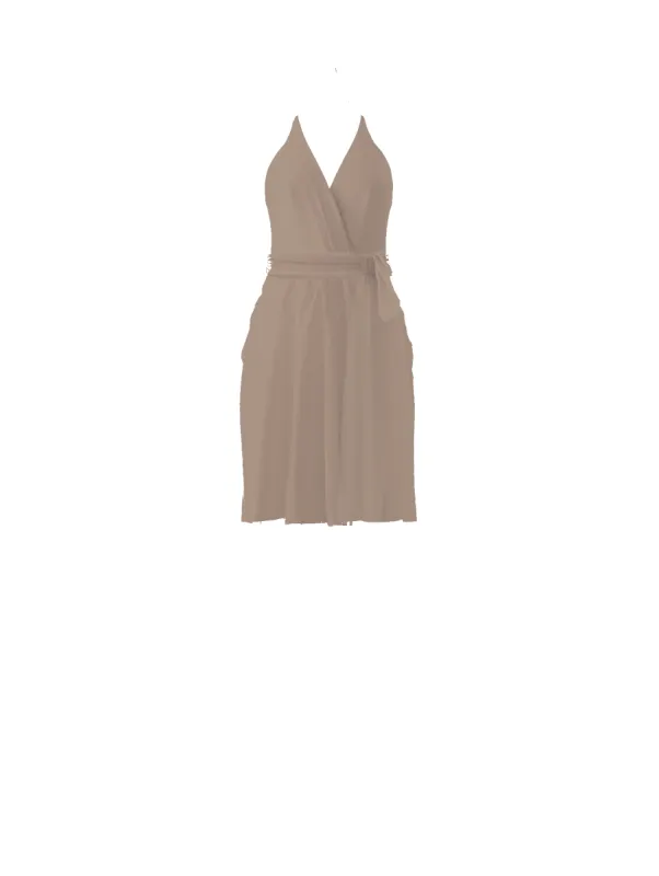 Bodice(Carmelle), Skirt(Carla),Belt(Sash), latte sold by Amsale