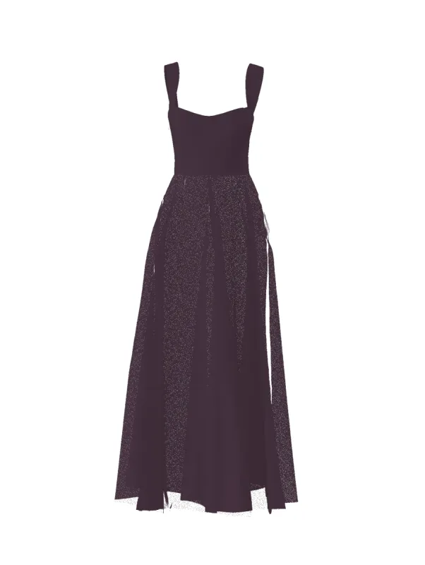 Bodice(Alexis), Skirt(Cerisa), plum sold by Amsale