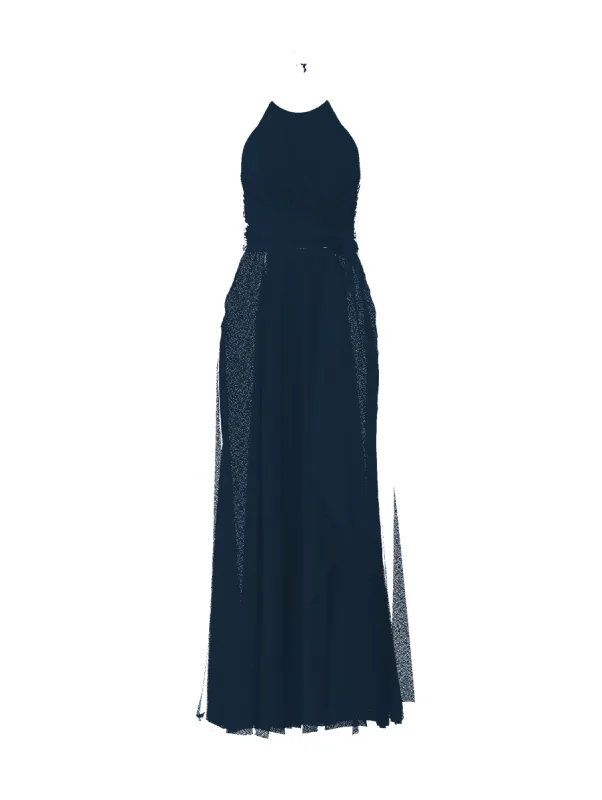 Bodice(Jayla), Skirt(Jaycie),Belt(Sash), navy sold by Amsale