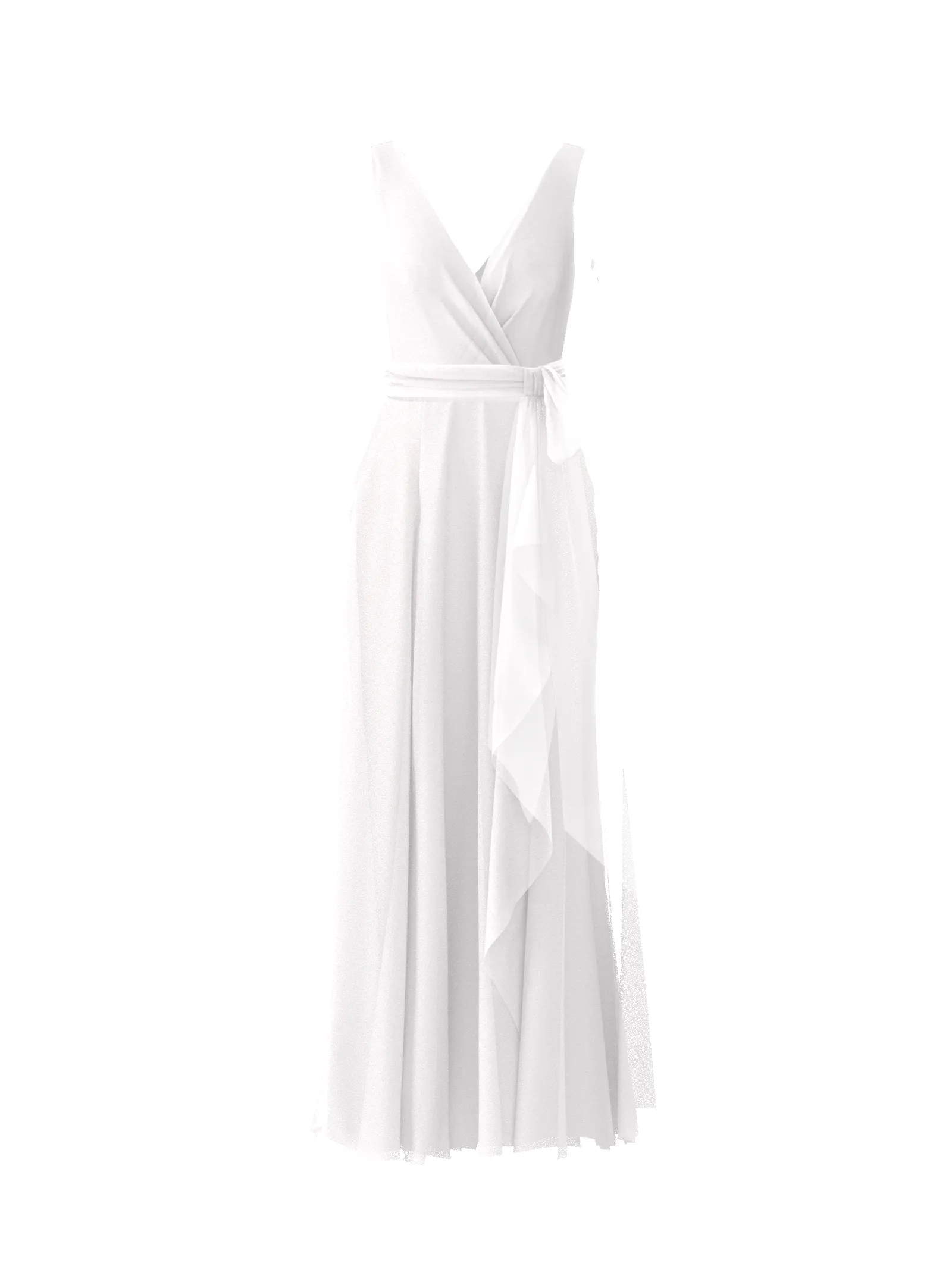 Bodice(Ava), Skirt(Jaycie),Belt(Sash), white sold by Amsale