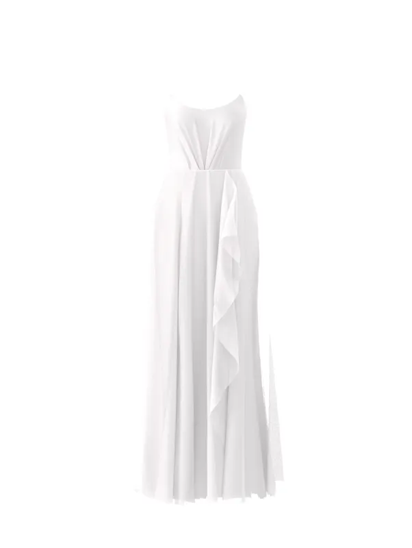 Bodice(Campbell), Skirt(Jaycie), white sold by Amsale