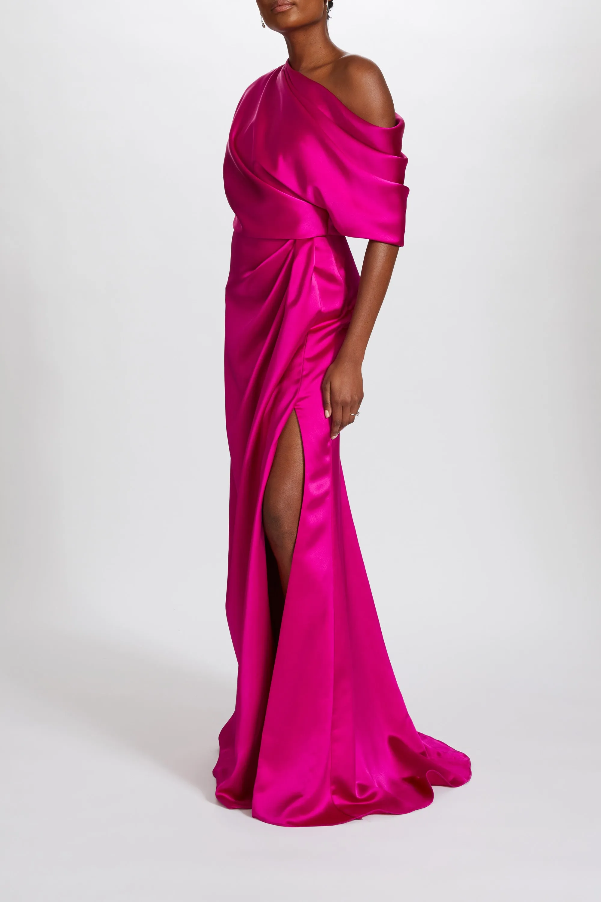 Fluid Satin Off-the-Shoulder Gown sold by Amsale